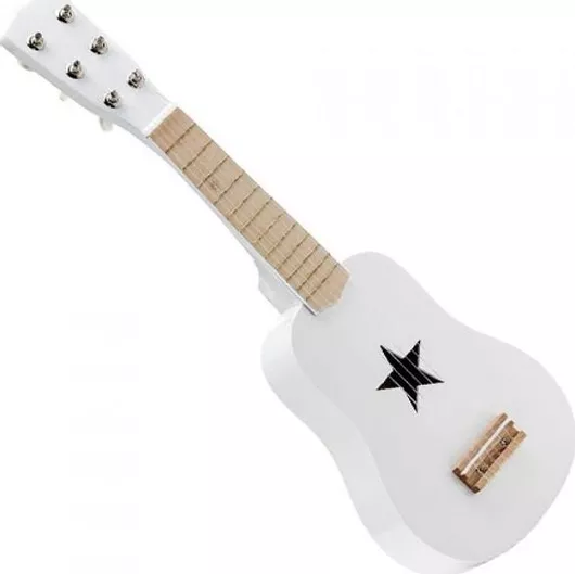 Μουσικό Παιχνίδι Κιθάρα Kids Concept Star White Concept 53cm Ξύλινο για 3+ Ετών