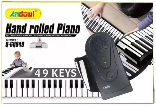 Μουσικό Παιχνίδι Πιάνο Andowl Αναδιπλούμενο Αφής για 3+ Ετών