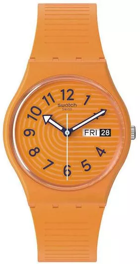Παιδικό Ρολόι Swatch SO28O703 από Καουτσούκ/Πλαστικό Πορτοκαλί