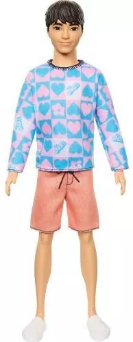Ken Mattel Fashionistas Φούτερ με Καρδουλες για 3+ Ετών