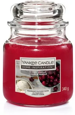 Αρωματικό Κερί Yankee Candle σε Βάζο με Άρωμα Cherry Vanilla 340gr