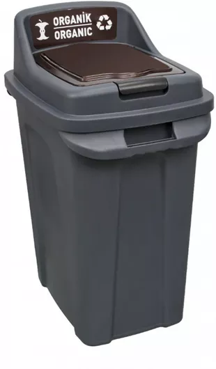 Κάδος Ανακύκλωσης Planet Πλαστικό 50lt Καφέ