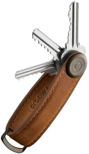 Κλειδοθήκη Orbitkey Δερμάτινο Crazy Horse Key Organiser Καφέ