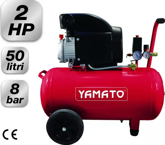 Κομπρεσέρ Αέρος Yamato με Ισχυ 2hp & Αεροφυλάκιο 50lt