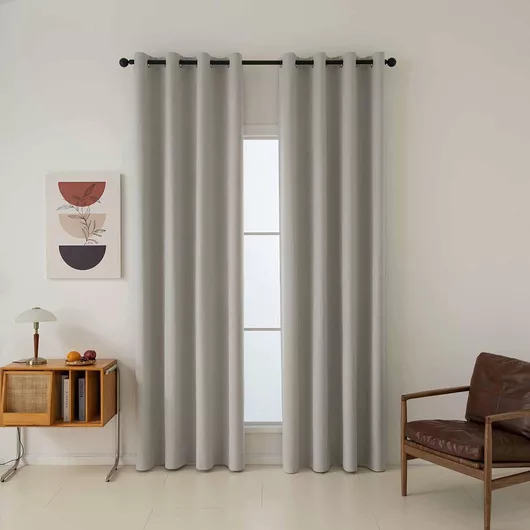 Κουρτίνα Beauty Home Blackout Total με 8 Κρίκους 140x270cm Εκρού