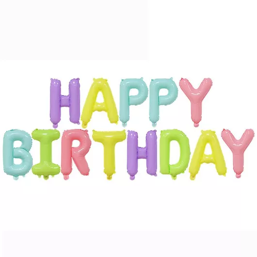 Μπαλόνια Γενεθλίων Γράμματα Σετ 13τμχ 35cm