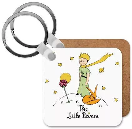 Μπρελόκ Koupakoupa Ξύλινο The Little Prince Τετράγωνο MDF Πολύχρωμο