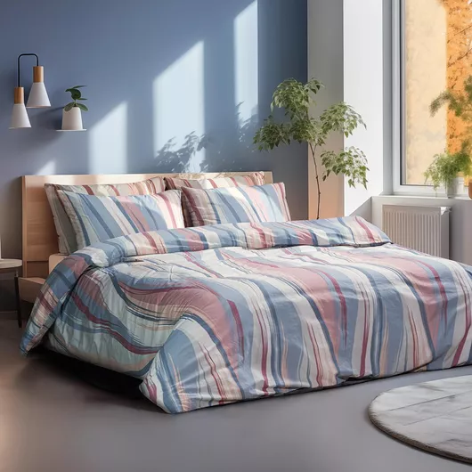 Σετ Μαξιλαροθήκες Beauty Home Maldives Art 12087 52x72cm Σιελ / Μπεζ