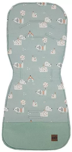 Στρώμα Καροτσιού Ekokids Dogs 38x84cm Πράσινο