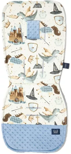 Στρώμα Καροτσιού La Millou Prince Διπλής Όψης 36.5x85cm Μπλε