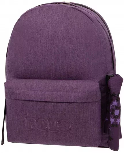 Σχολική Τσάντα Γυμνασίου / Λυκείου Πλάτης Polo Original Double Scarf Μοβ