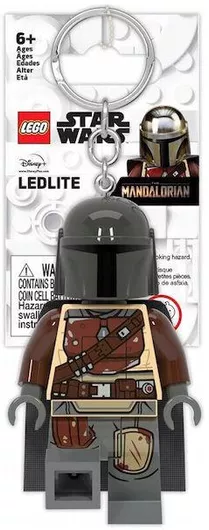 Μπρελόκ Lego The Mandalorian με LED 7cm Μαύρο