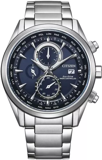 Ανδρικό Ρολόι Citizen AT8260-85L Χρονογράφος με Μεταλλικό Μπρασελέ Ασημί