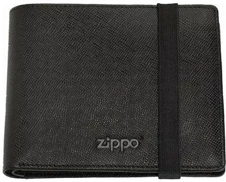 Ανδρικό Πορτοφόλι Κλασικά Zippo Δερμάτινο Μαύρο