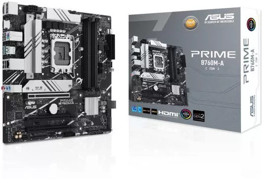 Motherboard Asus Prime B760M-A-D4-CSM Micro ATX με Intel 1700 Socket