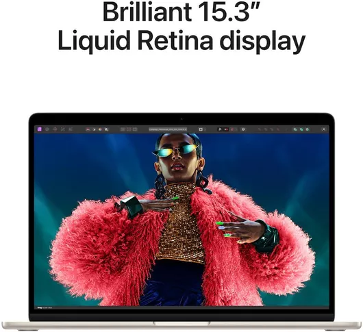 Apple MacBook Air 15" 202415.3" IPS Retina Display M3-8-core/8GB/256GB SSD/10-Core GPUStarlight GR Keyboard