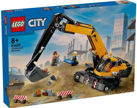 Lego City: Yellow Construction Excavator για 8+ Ετών #60420