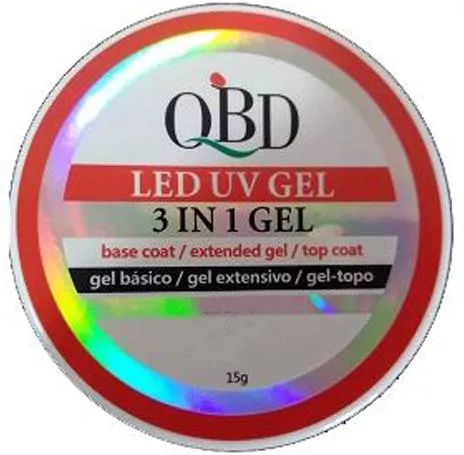 Gel Νυχιών QBD 3 In 1 Builder Camosa 15gr Ροζ