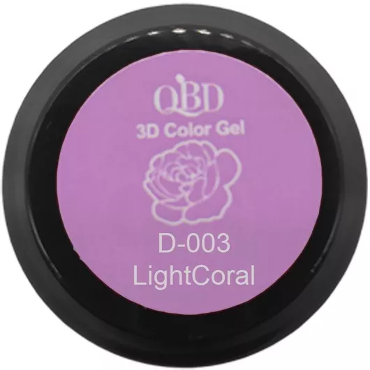 Gel Νυχιών Qbd 3d D-003 Light Coral 5ml Λιλά