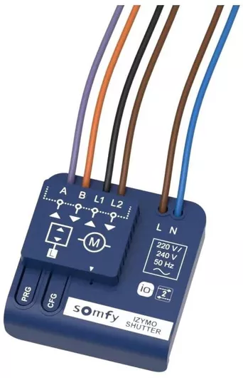 Ασύρματος Δέκτης Somfy Izymo Io 1822660 για Έξυπνο Έλεγχο Ηλεκτρικών Ρολών