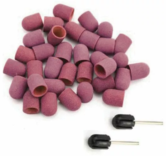 Καπελάκια Τροχού #7 80 Grit Σετ 52τμχ Ροζ