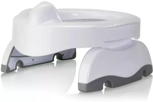 Φορητό Γιο Γιο Potette Plus Premium 2 σε 1 Εκπαιδευτικό Κάθισμα Τουαλέτας για 15+ Μηνών Γκρι/Λευκό