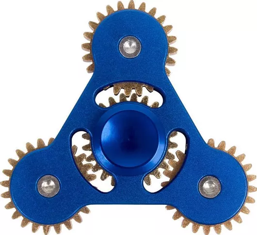 Fidget Spinner Gear Aluminium Three Leaves 5 minutes
