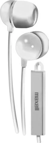 Handsfree Ακουστικά Maxell In-ear με Βύσμα 3.5mm Jack Λευκό