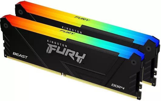 Μνήμη RAM Kingston Fury Beast 32GB DDR4 με 2 Modules (2x16GB) & Ταχύτητα 3200 για Desktop