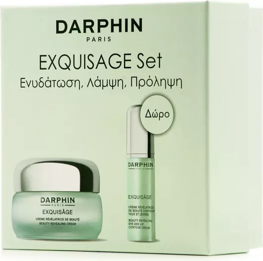 Darphin Exquisage Σετ Περιποίησης για Αντιγήρανση & Λάμψη με Lip Balm/Κρέμα Ματιών & Κρέμα Προσώπου 50ml