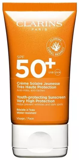 Αντηλιακό Προσώπου Clarins Dry Touch Κρέμα SPF50 50ml