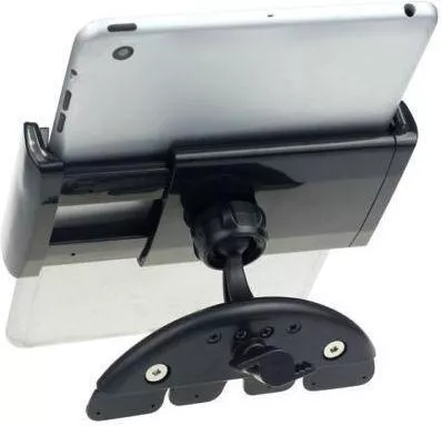 Βάση iPad & Tablet Αυτοκινήτου για Τοποθέτηση στο CD με Ρυθμιζόμενα Άγκιστρα & Περιστρεφόμενο Βραχίονα 10.1" Μαύρο