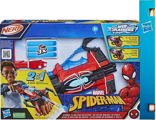Εκτοξευτής Nerf Hasbro Marvel Spiderman Strike n' Splash Blaster για 5+ Ετών