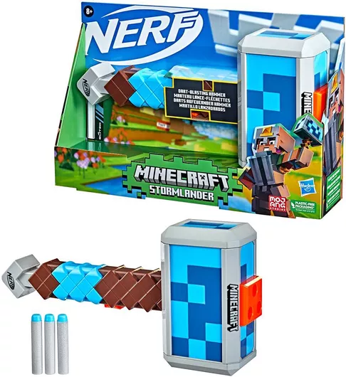 Εκτοξευτής Nerf Stormlander Minecraft για 8+ Ετών