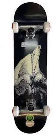 Complete Shortboard Almost Skate Sky Brown Double Doves Skateistan 7.875" Μαύρο