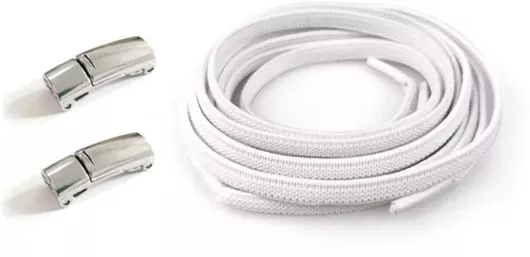 Κορδόνια Παπουτσιών Ελαστικά Λευκό