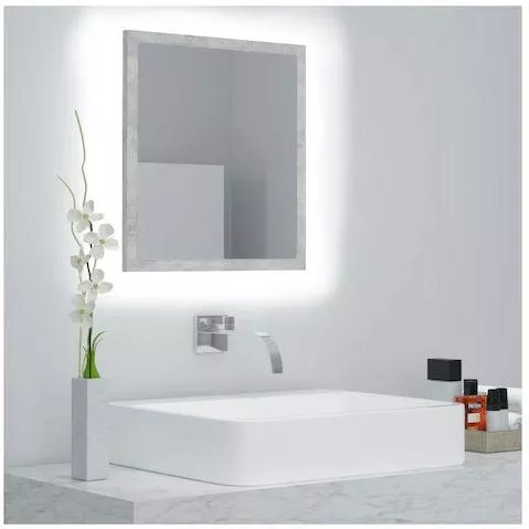Καθρέπτης Μπάνιου vidaXL 804912 Ορθογώνιος με Φως 40x37cm