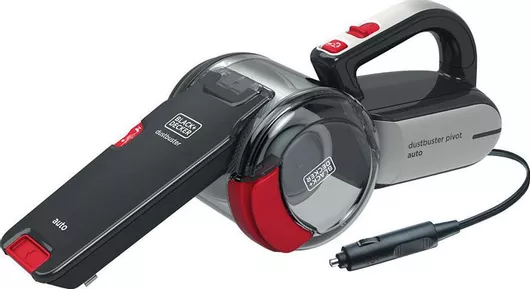 Σκουπάκι Αυτοκινήτου Black & Decker Auto Dustbuster Pivot Στερεών με Ισχύ 12.5W & Καλώδιο Αναπτήρα 12V Μαύρο / Κόκκινο