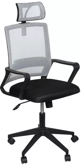 Καρέκλα Γραφείου με Ανάκλιση Γκρι Keskor