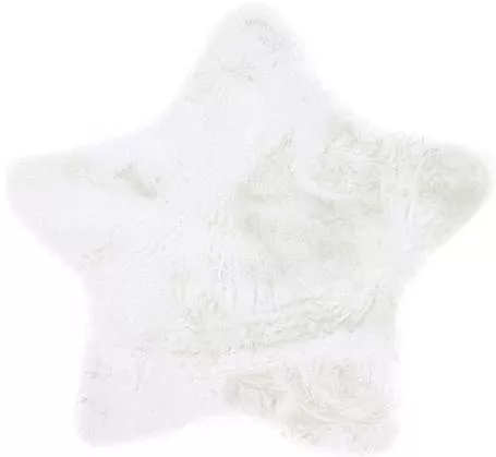 Παιδικό Χαλί Royal Carpet Αστέρια 100x100cm Πάχους 23mm Star Λευκό