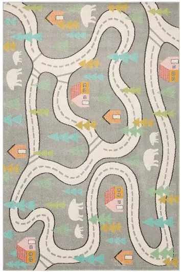 Παιδικό Χαλί Klonaras 133x190cm Πάχους 10mm 2709 Γκρι