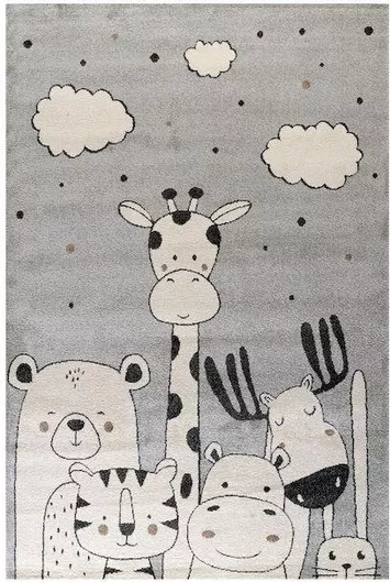 Παιδικό Χαλί Tzikas Carpets 160x230cm Γκρι