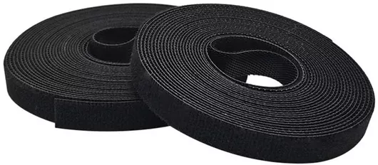 Αυτοκόλλητη Ταινία Velcro 30700 Χριτς Χρατς / Διπλής Όψης 25mmx7.5cm Σετ 4τμχ Μαύρο