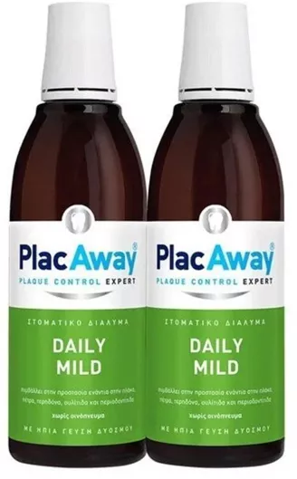 PlacAway Στοματικό Διάλυμα Καθημερινής Προστασίας για την Ουλίτιδα κατά της Πλάκας και της Περιοδοντίτιδας και της Κακοσμίας 500ml