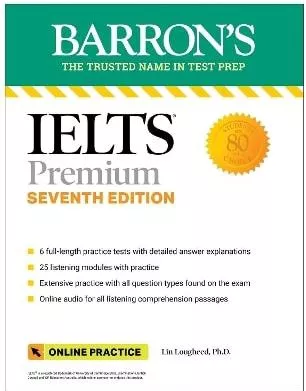 IELTS Premium: 6 Practice Tests + Comprehensive Review + Online Audio, Seventh Edition Lin Lougheed Kaplan Publishing