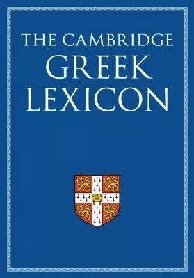 The Cambridge Greek Lexicon 2 Volume Hardback Set Faculty of Classics Cambridge University Press