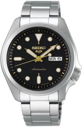 Ανδρικό Ρολόι Seiko SRPE57K1F με Μεταλλικό Μπρασελέ Ασημί