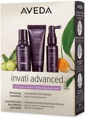 Aveda Invati Advanced Rich Discovery Σετ Περιποίησης Μαλλιών κατά της Τριχόπτωσης με Σαμπουάν 3τμχ