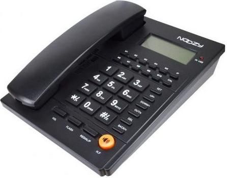 Ενσύρματο Τηλέφωνο Noozy Phinea N37 με Αναγνώριση Κλήσης & Ανοιχτή Ακρόαση Γραφείου Μαύρο