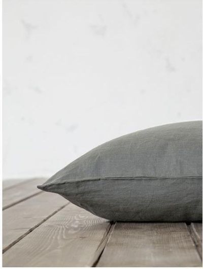 Μαξιλαροθήκες Nima Linen 50x72cm Σετ 2τμχ Γκρι